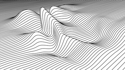 Vector abstract lines illustration.