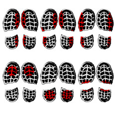 Grunge shoes wear background