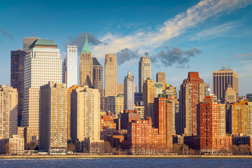 Fototapeta na wymiar New York City skyline, cityscape of Manhattan
