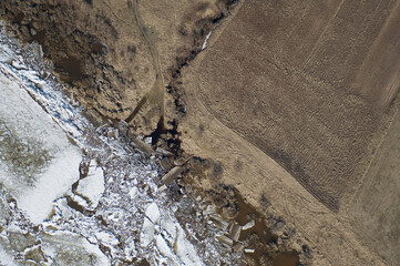 aerial view over the Riga gulf coast