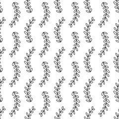 Black and white floral background