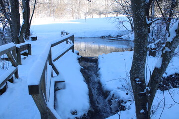 Br&uuml;cke im Winter