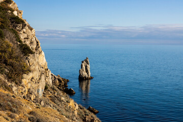 Yalta, Crimea, November 26, 2020, Swallow's Nest, views of the sea and the castle