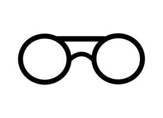 Glasses icon, vector illustration. Flat design style. vector glasses icon illustration isolated vector icon for apps and website