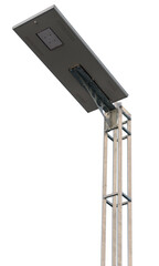 Street LED lantern on a white