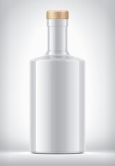 Non Transparent Bottle on background