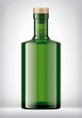 Transparent Color Glass Bottle