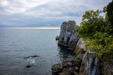 Gurzuf, Crimea, November 27, 2020, Chekhov's dacha and sea view