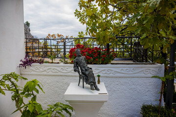 Gurzuf, Crimea, November 27, 2020, Chekhov's dacha and sea view