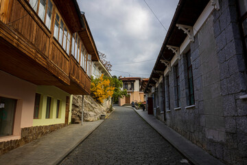 Gurzuf, Crimea, November 27, 2020, walking through the empty streets of Gurzuf during the Covid-2019 pandemic