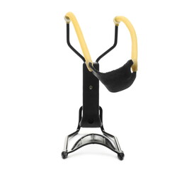 Black slingshot isolated on white background