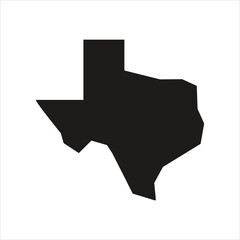 texas map logo isolated, design template vector icon illustration.