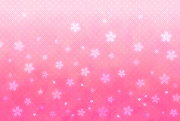ピンクの桜の背景画像、かわいい、和風