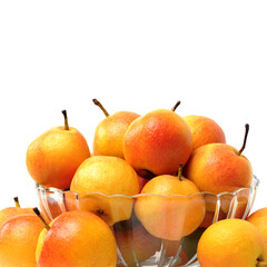 nanguo pear on white background