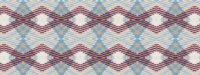 Top view, striped hand woven fabric texture background