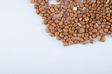 Brown kidney beans isolated on a white background