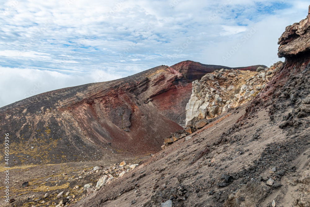 Canvas Prints Cratère volcanique du parc de Tongariro, Nouvelle Zélande