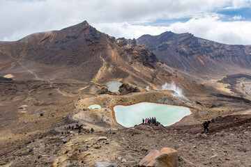 Lac volcanique du parc de Tongariro, Nouvelle Zélande