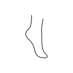 woman foot icon female foot sign
