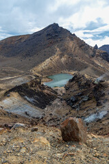 Lac volcanique du parc de Tongariro, Nouvelle Zélande
