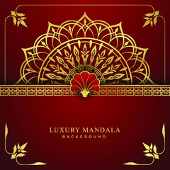 Modern Luxury Mandala Design Template in Vector