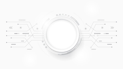 Abstract lines and dots connection background Spherical digital data connection technology and data concept.