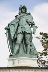 Statue of  Matthias Corvinus Hunyadi Matyas King of Hungary