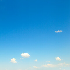blue sky with clouds, nature and environmental background.