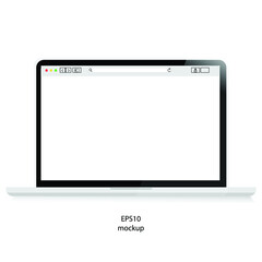 laptop isolated on white background vector