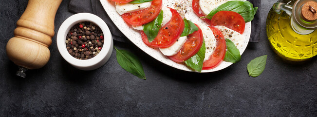Delicious italian caprese salad