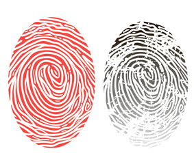 Fototapeta na wymiar fingerprint vector illustration