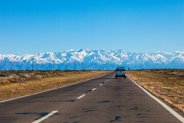 Andean mountain range in Mendoza, Argentina