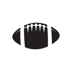Ball of American football sport logo design template