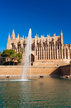 Cathedral of Santa Maria of Palma (La Seu), Palma de Mallorca, Majorca, Balearic Islands, Spain, Europe