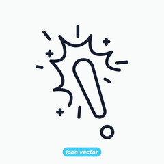 Danger warning sign icon. Danger warning sign symbol template for graphic and web design collection logo vector illustration