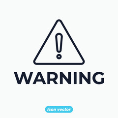 Danger warning sign icon. Danger warning sign symbol template for graphic and web design collection logo vector illustration