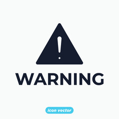 Danger warning sign icon. Danger warning sign symbol template for graphic and web design collection logo vector illustration