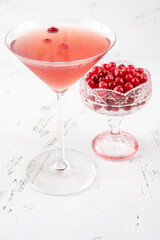 Glass of Cosmopolitan cocktail