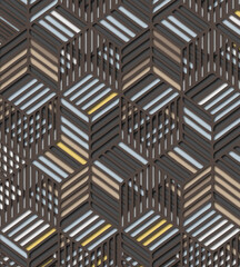 abstract geometric background paper cut effect