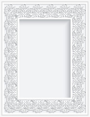 Raster abstract ornamental nature vintage frame