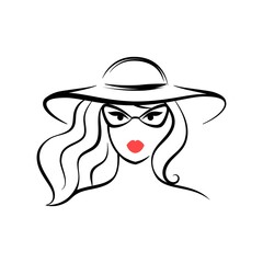 woman with hat and glasses