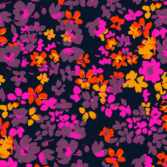 Watercolor Flower background.  Liberty style. fabric, covers, manufacturing, wallpapers, print, gift wrap.