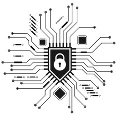 Cyber Security Icon.