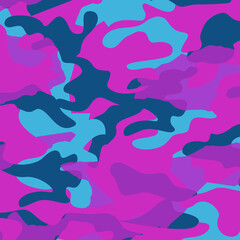 Fashionable camouflage pattern, vector illustration.Military print  Vector wallpaper