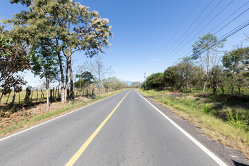 Panama Dolega district, road to Volcano town