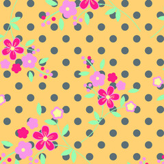 Watercolor Flower background.  Liberty style. fabric, covers, manufacturing, wallpapers, print, gift wrap.