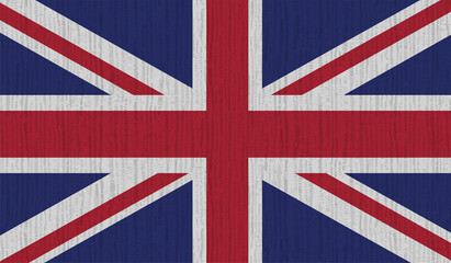 Vintage United Kingdom flag with grunge texture