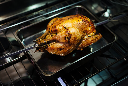 Roast chicken in the oven