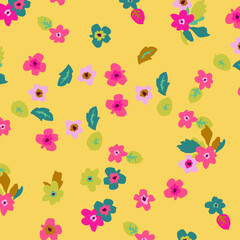 Watercolor Flower background.  Liberty style. fabric, covers, manufacturing, wallpapers, print, gift wrap.