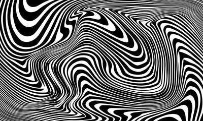 Wavy Striped Vector Pattern or Texture
